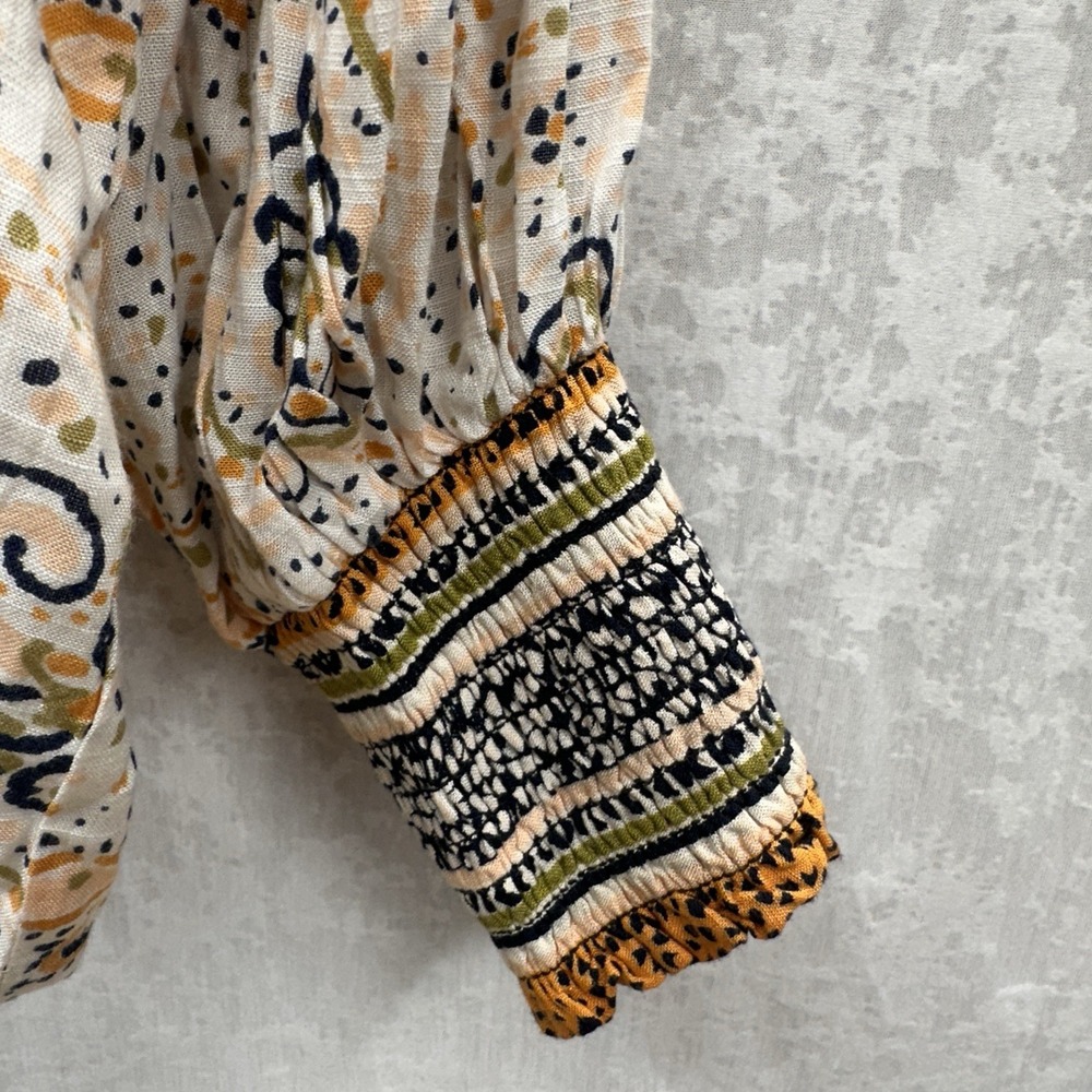 Patrons of Peace Boho Paisley Tassel Blouse S - Picture 10 of 13